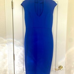Royal blue cocktail dress
